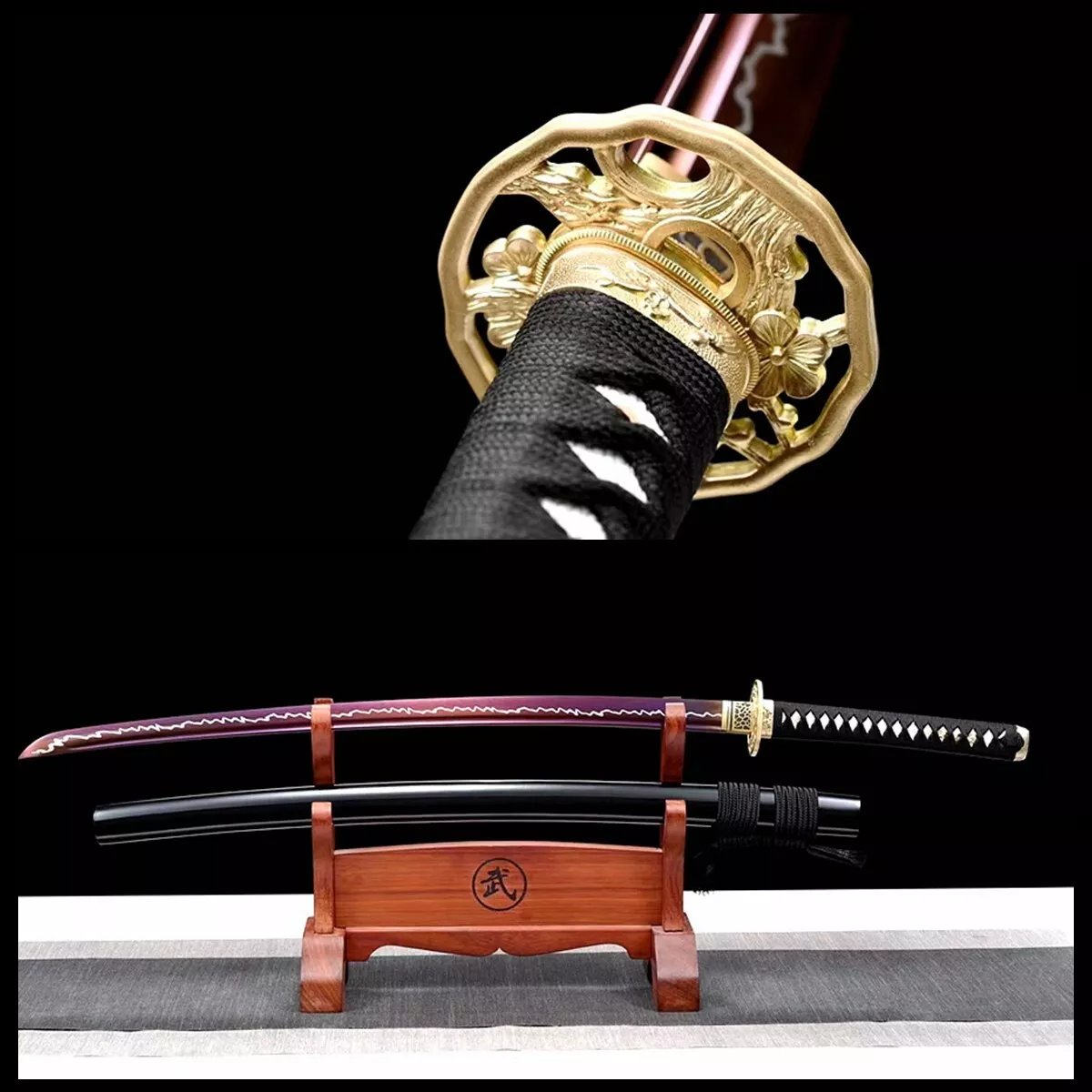 1095 High carbon steel katana high quality Japanese Samurai Sword Real sharp