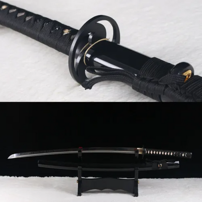 Handmade T10 Steel Clay Tempered Japanese Katana Samurai Sword Sharp Blade