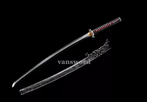 Japanese Katana Honsanmai Clay Tempered Full Tang Samurai Sword Sharp