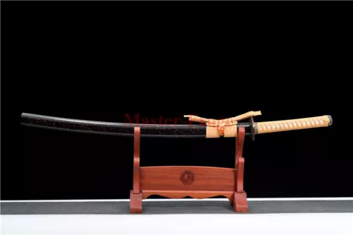 Japanese Katana Damascus Folded Steel Battle Ready Sword Samurai Real Sharp.