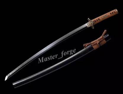 Japanese Samurai Katana Sword T10 Steel Clay Tempered Choji Hamon Sharp