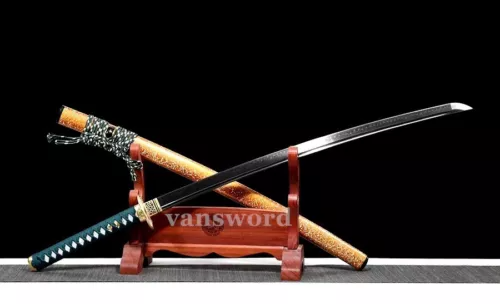 Real Japanese Katana Sword T10 Steel Clay Tempered Battle Ready Sharp New