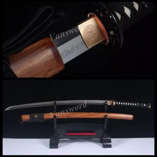 T10 Steel Clay Tempered Real Choji Hamon Katana Japanese Samurai Sword Sharp.