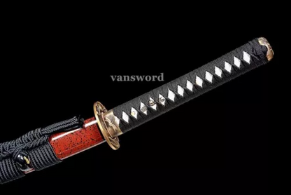 Full Tang Handmade Folded Steel Japanese Samurai Katana Sword Real Sharp