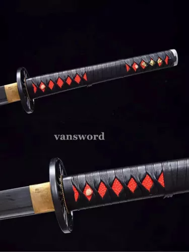 Handmade 9260 Spring Steel Katana Japanese Samurai Sword Full Tang Real Weapon