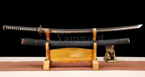 Top quality honsanmai structure clay tempered Japanese katana sword full tang.