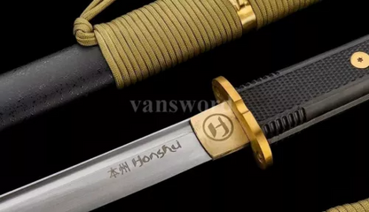 Katana Handmade 9260 Spring Steel Japanese Samurai Tactical Sword Functional