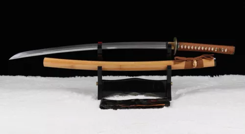 Hand Forged 1095 High Carbon Steel UNOKUBI-ZUKURI Japanese Samurai Katana Sword