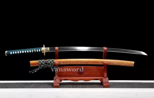 T10 Clay Tempered Steel Real Katana Japanese Functional Samurai Sword Sharp