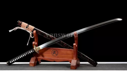 Japanese Katana Samurai Sword Handmade T10 Steel Clay Tempered Full Tang Ready