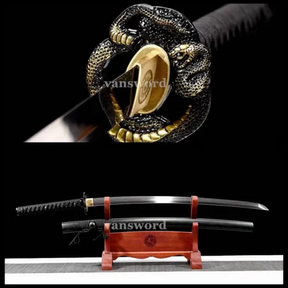 40" T10 Steel Clay Tempered Japanese Katana Battle Ready Samurai Sword Full Tang