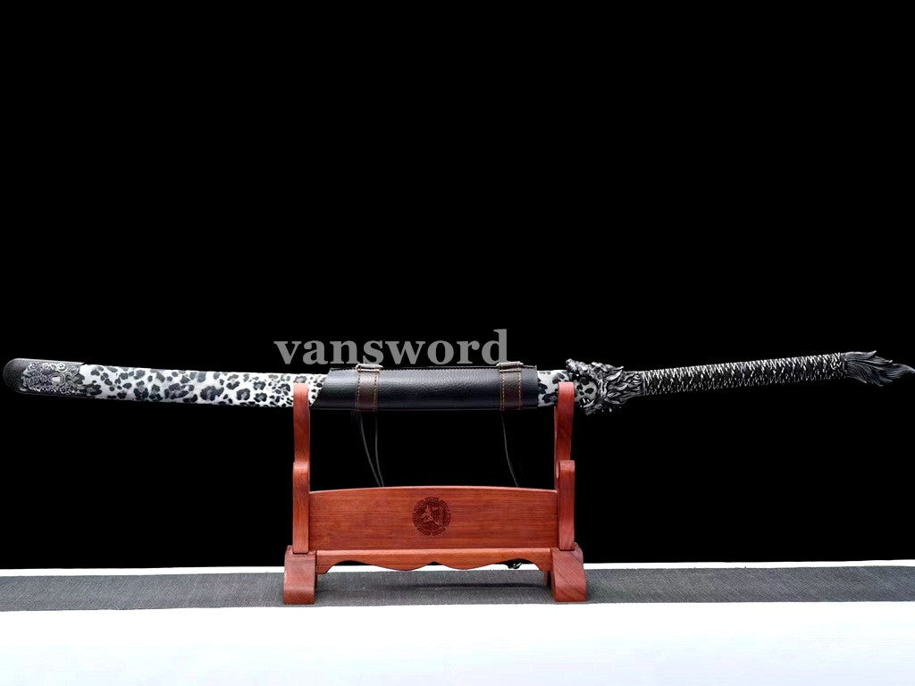 Hand Forge Carbon Steel Chinese Tang Dynasty Heng Dao Sword Real Sharp