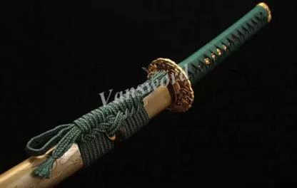 Honsanmai Clay tempered Japanese Samurai Katana Sword Hand Carved and Abrasived