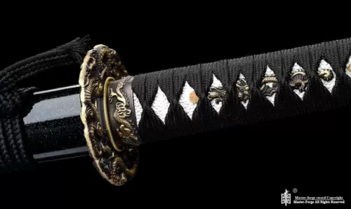 Choji hamon T10 steel Clay tempered Katana japanese samurai sword full tang