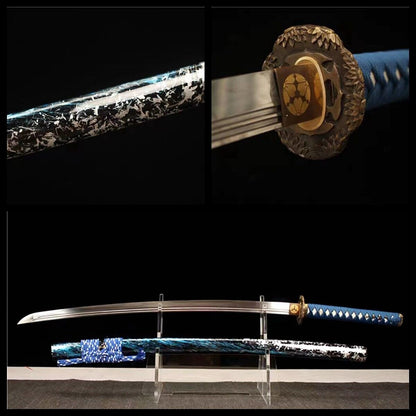 High Quality 1095 High Carbon Steel Japanese Samurai Katana Sword with Bo-hi