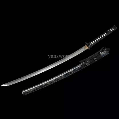 Japanese Samurai Katana Hand Forged Folded Steel Sword With Multi-color Scabbard