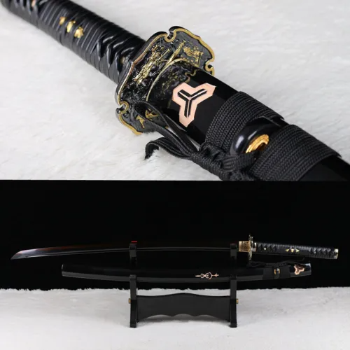 Clay tempered T10 steel Japanese Katana Sword Full Tang Battle Ready Sharp