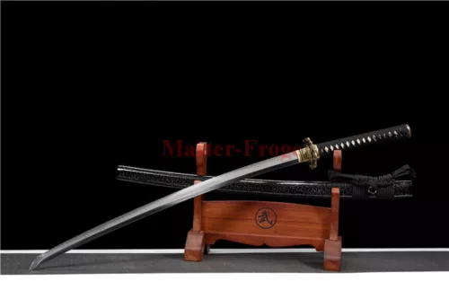 Hand Forged T10 Clay Tempered Japanese Katana Samurai Sword Sharp Battle Ready.