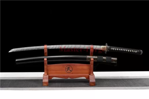 Japanese Katana Samurai Sword High Quality Damascus Folded Steel Full Tang Sharp