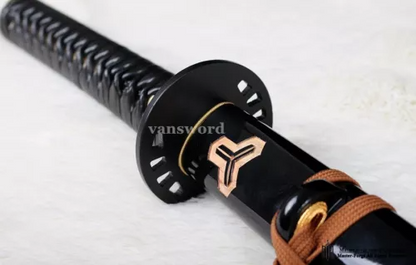 Kill Bill Katana Clay Tempered T10 Steel Japanese Sword Full Tang Battle Sharp