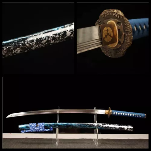 High Quality 1095 High Carbon Steel Japanese Samurai Katana Hand Painted Sword