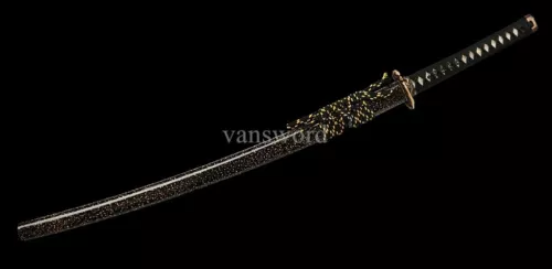 Japanese Katana T10 Steel Clay Tempered Sword Samurai Full Tang With Hamon Blade