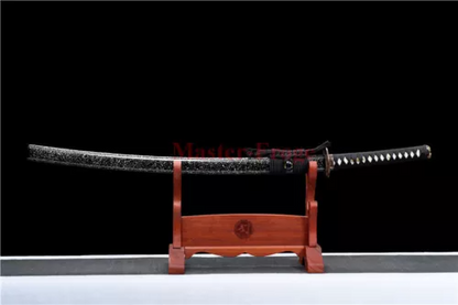 T10 Steel Clay Tempered Japanese Samurai Sword Differential Harden Katana Sharp