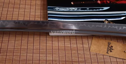 Japanese Samurai Katana Sword Clay Tempered T10 Steel Full Tang Sharp Functional