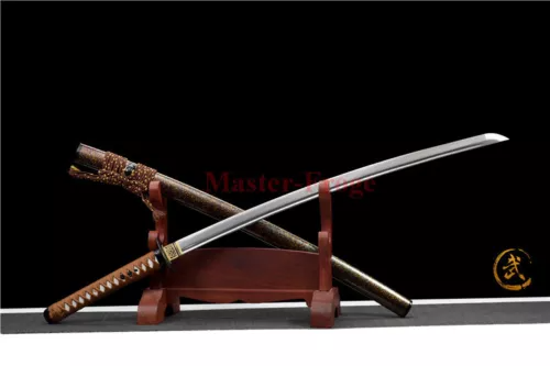 High Quality Damascus Folded Steel Japanese Katana Samurai Sword Full Tang Sharp