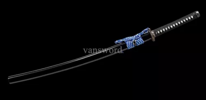 Damascus Folded Steel Japanese Katana Samurai Sword Full Tang Battle Ready Sharp