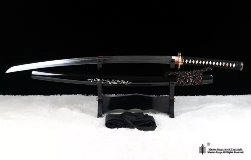 Clay Tempered Folded Steel Full Tang Japanese Samurai Katana Sword Sharp Blade