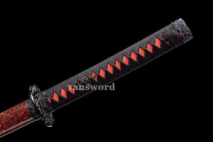 Japanese Sword Clay Tempered 1095 Carbon Steel Battle Ready Tachi Real Hamon