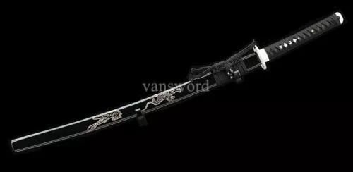 Japanese T10 Carbon Steel Handmade Samurai Katana Sword Sharp Blade.