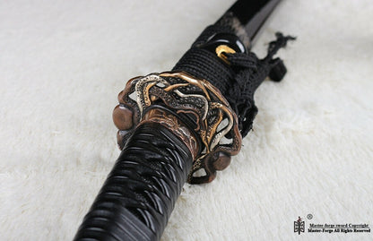 High quality handmade damascus folded steel Japanese Samurai katana Sword sharp.