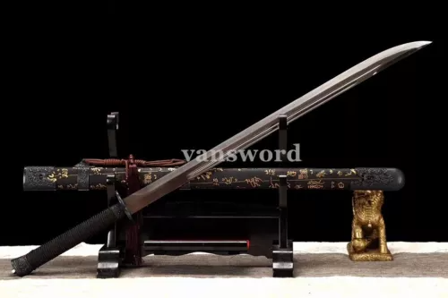 High 1095 Carbon Steel Real Weapon Full Tang Sharp Chinese Wildgoose Wing Sword