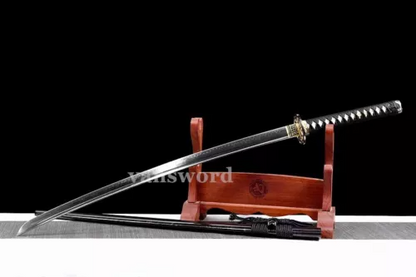 T10 Steel Japanese Katana Sword Clay Tempered Battle Ready Functional Sharp