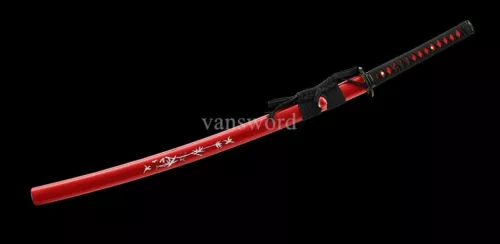 T10 Steel Clay Tempered Japanese Katana Battle Ready Samurai Sword Full Tang.