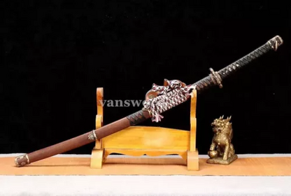 Tachi Sword Folded Steel Clay Tempered Original Japanese Samurai Sharp