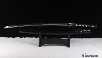 Japanese Katana Samurai Sword Full Tang T10 Steel Clay Tempered Sharp Blade