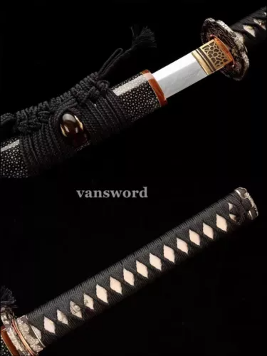 Japanese Katana Samurai Sword Real Folded Steel Full Tang Battle Ready Sharp.