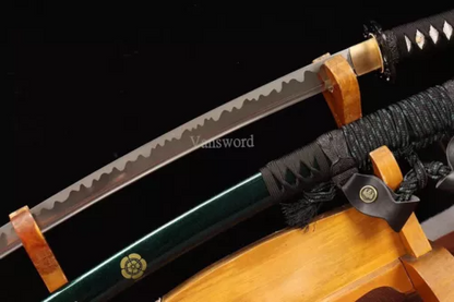 Handmade 1095 Steel Katana Japanese Samurai Tachi Sword Full Tang Real Weapons