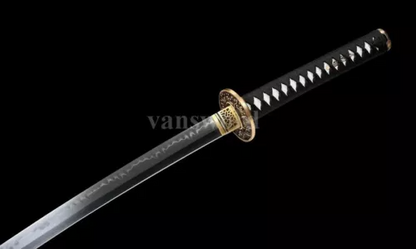 Handmade T10 Steel Clay Tempered Japanese Katana Samurai Sword Real Full Tang