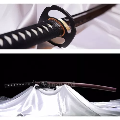 Hand forged 9260 Spring Steel Japanese Katana Samurai Sword Full Tang for Battle