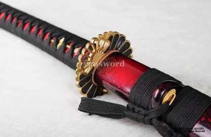 High Quality Damascus Folded Steel Japanese Samurai Katana Sword Handmade Sharp