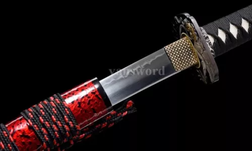 T10 Steel Japanese Katana Clay Tempered Samurai Sword Full Tang Sharp Blade