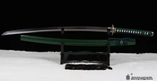 Hand Forged T10 Clay Tempered Japanese Samurai Sword Full Tang Katana Sharp