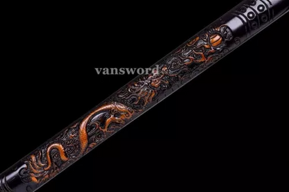 Japanese chokutō Real Samurai Sword Handmade T10 High Carbon steel Sharp