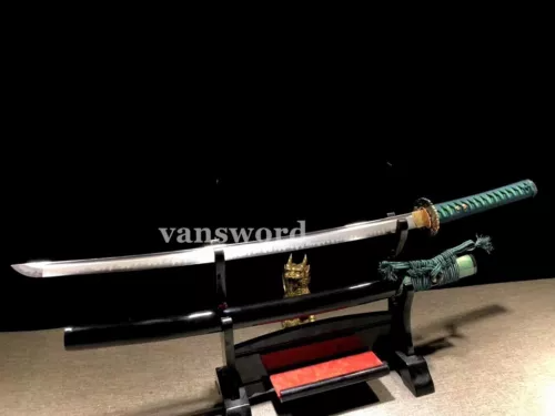 Handmade Japanese T10 Steel Clay Tempered Samurai Katana Real WeaponsSword Sharp