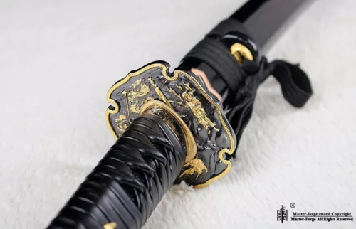 Japanese Katana Full Tang Clay Tempered T10 Steel Battle Ready Sword Sharp