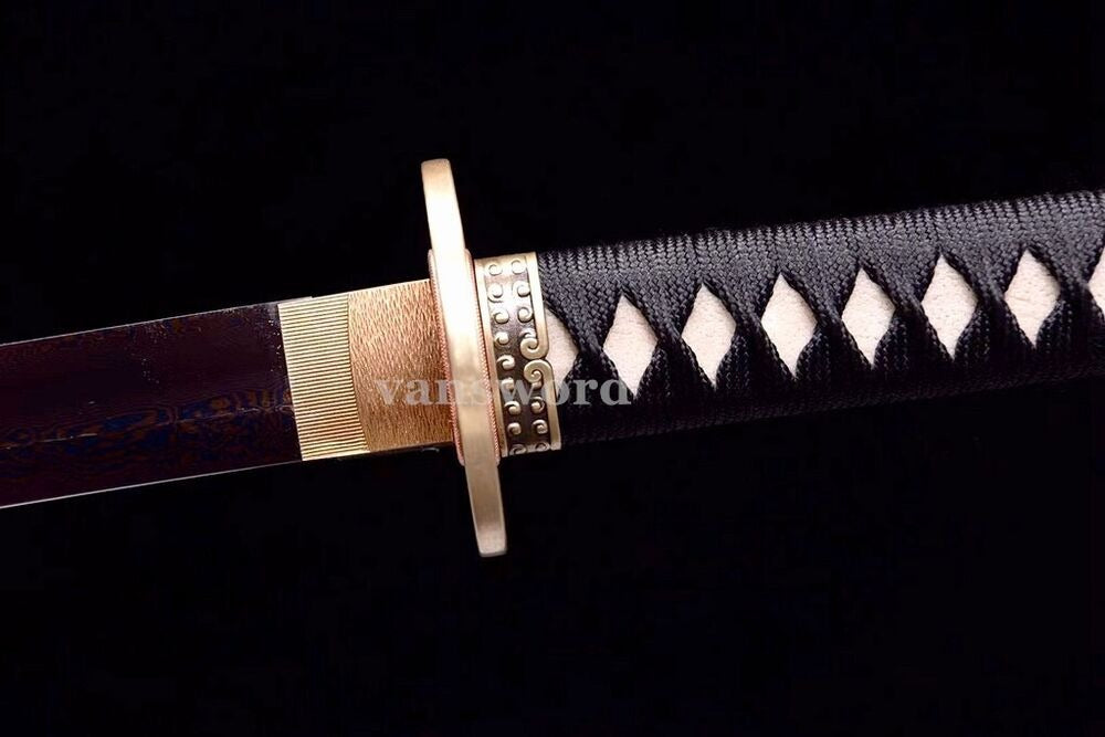 Hand Forged Folded Steel Japanese Katana Samurai Real Sword Battle Ready Sharp.